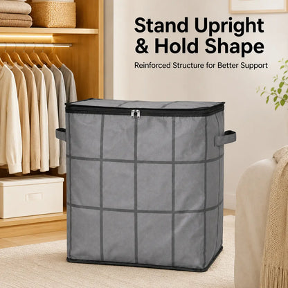 Spacious Moving Storage Bin for Quilts & Bedding
