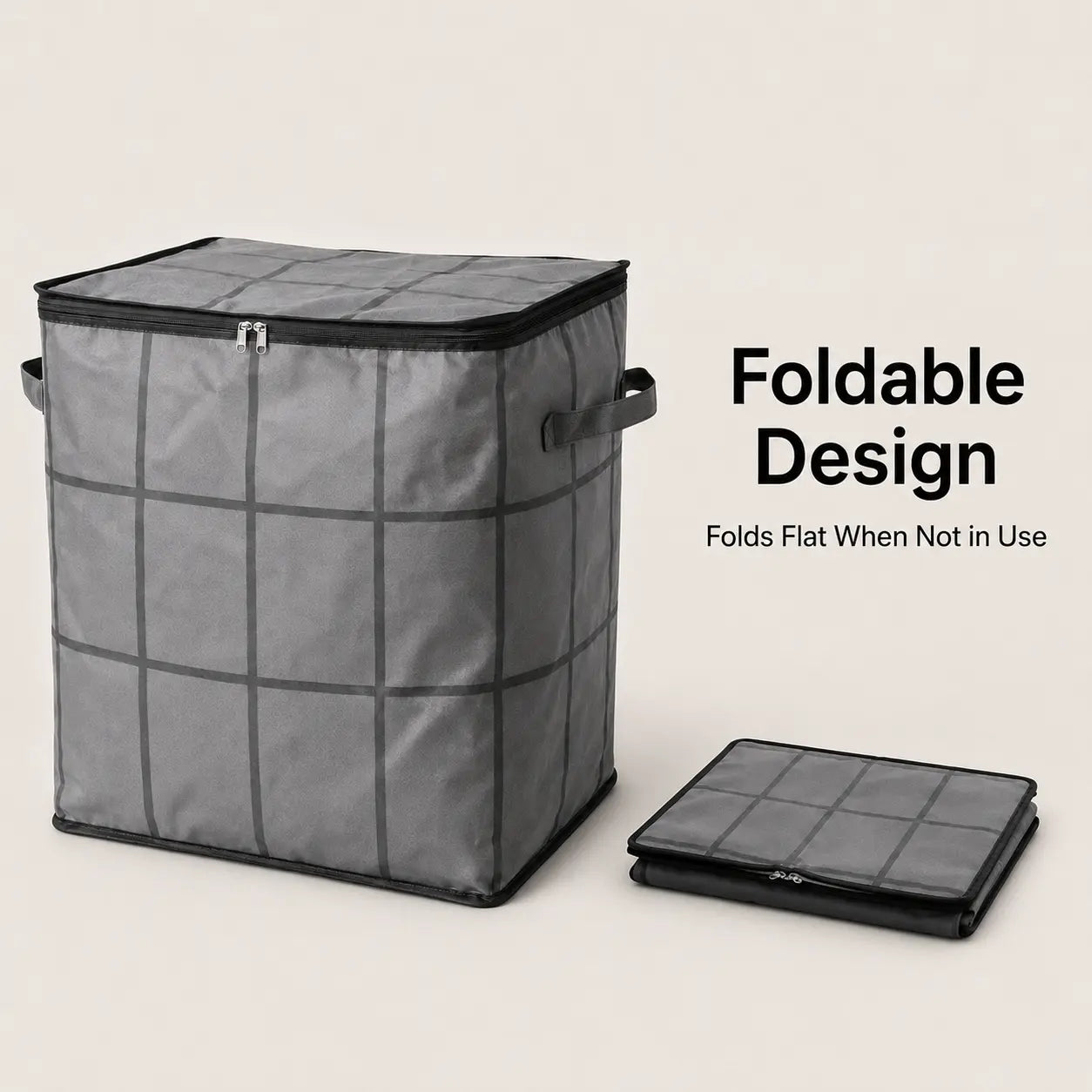Spacious Moving Storage Bin for Quilts & Bedding